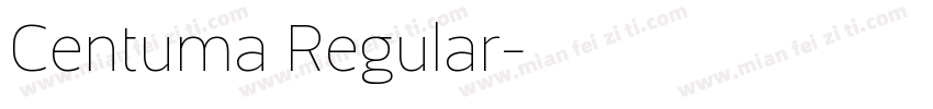 Centuma Regular字体转换